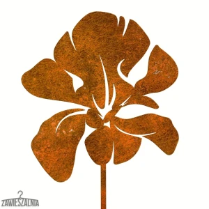 Zawieszalnia – decoração de jardim Íris Enferrujada em aço corten XL 17×96 cm