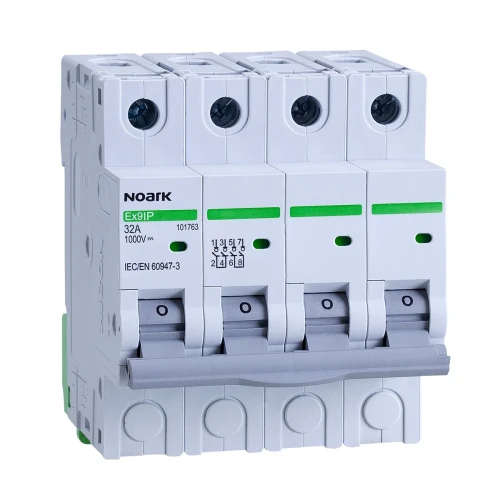 Interruptor de Seccionamento, DC para Aplicação Fotovoltaica, 4 Módulos de Largura, 4 Pólos, 32A, 1000V DC PV-200-101763