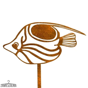 Zawieszalnia – decoração de jardim peixe Tymoteusz XL em aço corten 23×97 cm