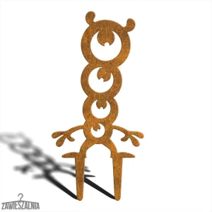 Decoração de jardim suspensa Monstro Horrível Rebis L – decoração Corten 20×41 cm