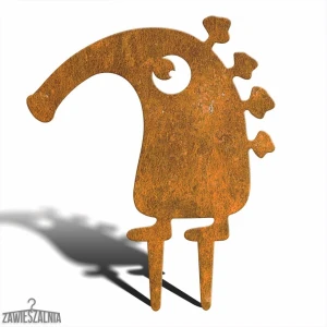 Decoração de jardim – Monstro Lutin M 33×39 cm, aço corten