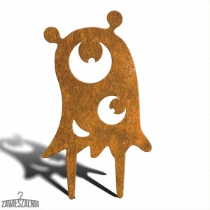 Jetu decoração de jardim Monstro Assustador – decoração em aço corten M 22×38 cm