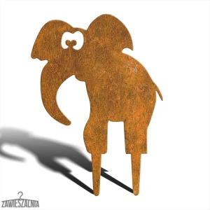 Zawieszalnia – decoração de jardim Pupil Elefante Benio M 39 cm, aço corten