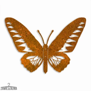 Zawieszalnia – decoração de parede 3D Borboleta do Paraíso L 44×30 cm aço Corten