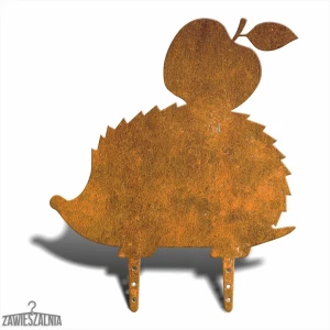 Espantalho de jardim Zawieszalnia Ouriço L 43×37 cm – decoração em aço corten bruto