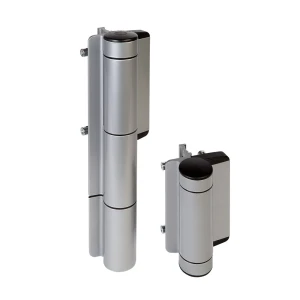 Locinox – fecho hidráulico automático com dobradiça para portão 180° prateado