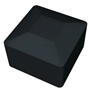 Tampa preta para perfis de montagem PV 40x40 mm – LLDPE tipo 1