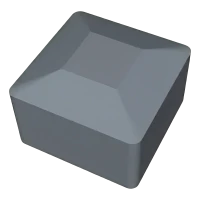 Tampa cinzenta para perfis de montagem PV 40x40 mm – tipo 1 LLDPE