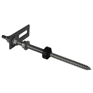 Parafuso duplo M10x200 em aço inoxidável + adaptador de montagem PV