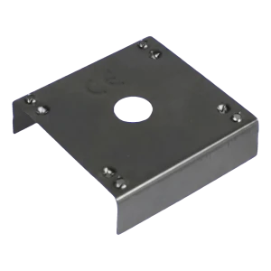 Anilha de ligação à terra – placa de contacto PV em aço inoxidável 40×40 mm