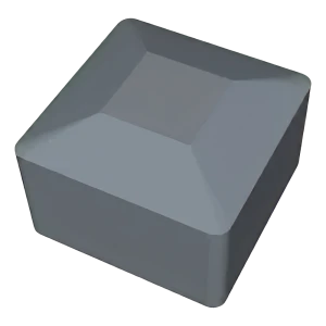Tampa cega cinzenta LLDPE para perfil de montagem PV 40×40 mm – tipo 1