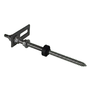 Parafuso de dupla rosca M10x200 com adaptador de montagem PV – aço inoxidável A2