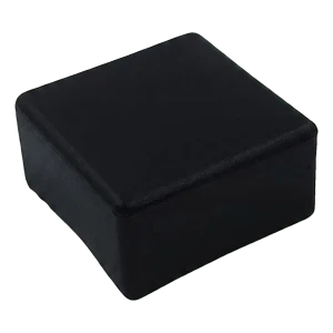 Tampa plana preta para perfil de montagem PV 40×40 mm – tipo 3 LLDPE