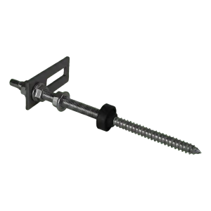 Parafuso de rosca dupla M10×200 com adaptador 80×30 mm para montagem fotovoltaica