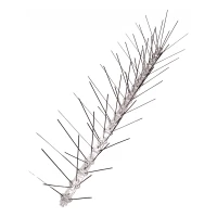 Pontas anti-pássaros 50 cm – barra dissuasora com 120 pontas/m, aço inoxidável