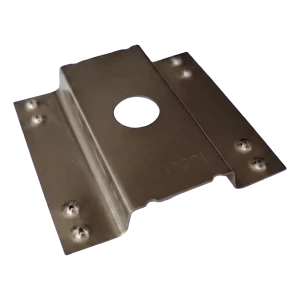 Placa de ligação à terra tipo Ω em aço inoxidável A2 para módulos fotovoltaicos