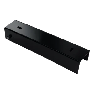 Perfil em U para rodapé de vedação 200×50 mm preto – suporte de montagem em aço