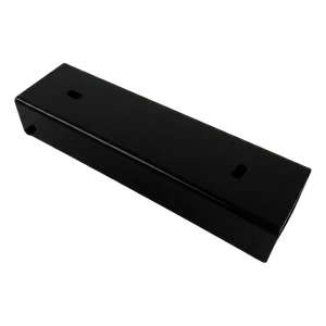 Perfil em U para soco de vedação 200×55 mm preto – suporte de fixação em aço
