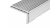 Cantoneira de alumínio de abas desiguais 40×20×2,6 mm – perfil L, comprimento 2000 mm 001-702 (3)