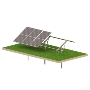 Kit Solar T1V Light estrutura fotovoltaica de solo para 6 painéis