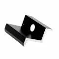 Grampo lateral H30 preto anodizado – grampo terminal PV L50 PV-03-02 (1)