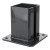 Base de aço para poste de vedaçao 100×100 mm – sapata de montagem grafite RAL 7016 000-792 (1)