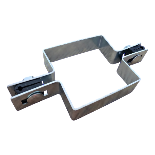 Abraçadeira para painéis de vedaçao quadrada intermédia 100×100 mm galvanizada 001-617 (1)