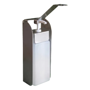 Dispensador de cotovelo para desinfetante em aço inoxidável 1000 ml