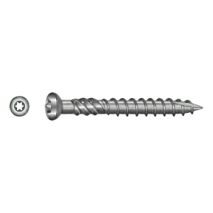 TOBSTEEL Parafuso para deck Quadra-Speed ART. 9001 aço inoxidável A2 5,0×80 mm TX25