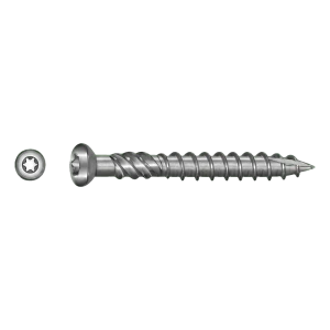 TOBSTEEL Parafuso para deck Quadra-Speed ART. 9001 aço inoxidável C1 5,0 x 40 mm TX25