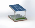 Carport fotovoltaico para 1 veículo L 5,7m x 3,3m Estacionamento Solar GPV-101-06 (3)
