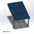 Carport fotovoltaico para 1 veículo L 5,7m x 3,3m Estacionamento Solar GPV-101-06 (4)