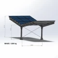 Carport fotovoltaico para 2 veículos T 11,4m x 3,3m Estacionamento Solar GPV-101-08 (3)