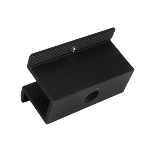 Grampo Central H25 L50 com pino de ligação à terra Anodizado PV-04-10 (2)