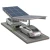 Carport fotovoltaico para 2 veículos T 11,4m x 3,3m Estacionamento Solar GPV-101-08