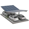 Carport fotovoltaico para 4 veículos T 11,4m x 5,2m Estacionamento Solar GPV-101-13