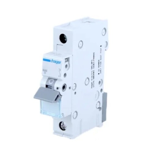 Disjuntor de sobreintensidade HAGER B 16A 1P 6kA MBN116E GPV-401-26