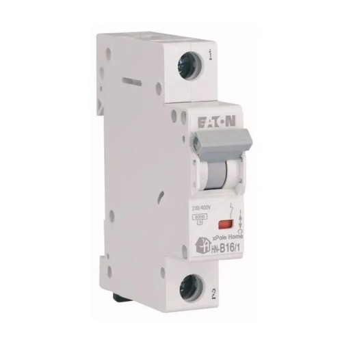 Disjuntor de sobreintensidade B 16A 1P 6kA HN-B16/1 xPole Home 194821 EATON GPV-401-27