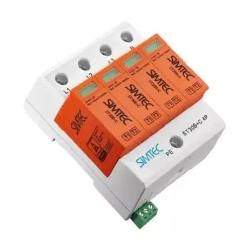 Para-raios Tipo 1+2 (B+C) 4P 30kA 1.5kV KM30B+C/4-275 SIMTEC 85201010 SIMET GPV-401-29