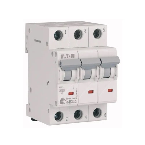 Disjuntor de sobreintensidade B 32A 3P 6kA HN-B32/3 xPole Home 194884 EATON GPV-401-35