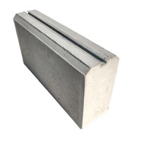 Base de lastro para bomba de calor PP550 em betão com calhas 2 unidades