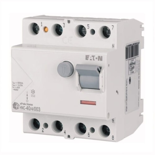 Disjuntor de corrente residual 4P 40A 6kA 30mA AC tipo HNC-40/4/003 xPole Home 194694 EATON GPV-401-62