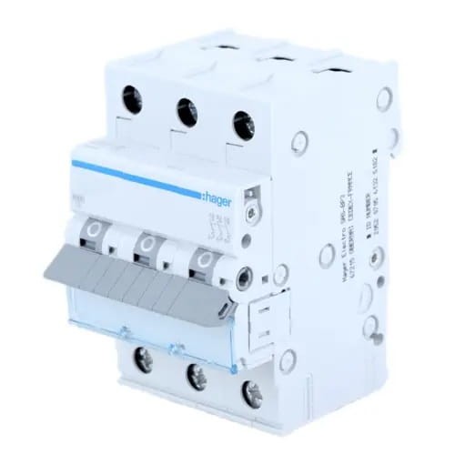 Disjuntor de sobreintensidade HAGER B 25A 3P 6kA MBN325E GPV-401-72