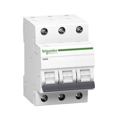 Disjuntor de sobreintensidade B 16A 3P 6kA K60N-B16-3 Acti9 A9K01316 SCHNEIDER ELECTRIC GPV-401-74