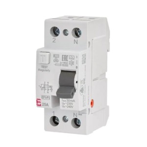 Interruptor de corrente residual ETI 2P 25A 30mA Tipo AC