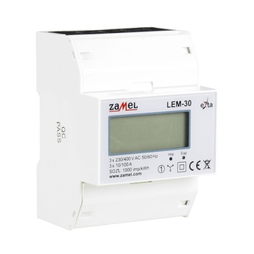 Contador de eletricidade trifásico Zamel 100A LCD GPV-401-109 (2)
