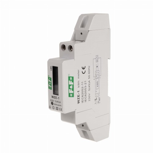 F&F Filipowski Contador de eletricidade monofásico 45A GPV-401-110
