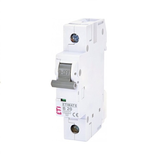 ETI Disjuntor de Sobrecorrente B 20A 1P 6kA GPV-401-126
