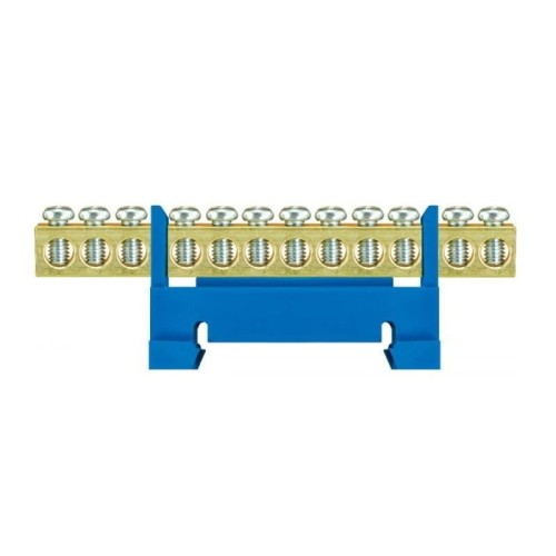 Pawbol Barra de terminais de proteção azul LZ 12 / N 12x16mm2 montagem GPV-401-145