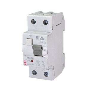 ETI Disjuntor Diferencial Com Módulo de Sobrecorrente B 16A 1P+N 30mA Tipo AC